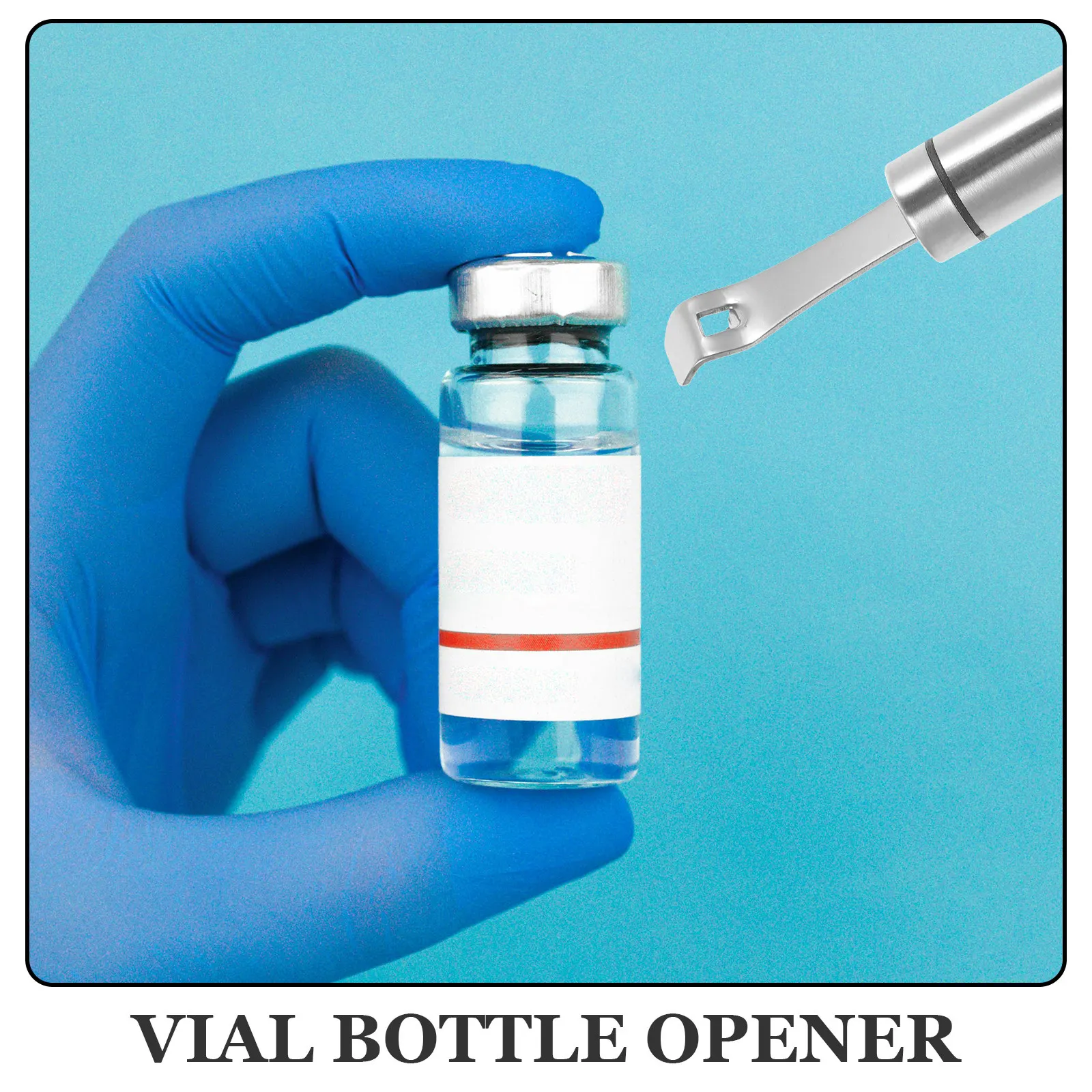 Stainless Steel Medicine Bottle Opener Portable Vial Breaker Mini Bottle Opening Tool for Nurses And Healthcare Workers