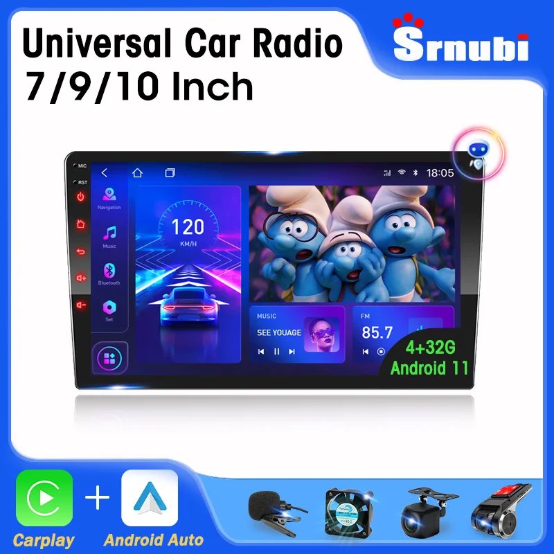 

Android 11 2 Din QLED IPS Car Radio Autoradio 7"/9"/10" Universal Stereo WIFI GPS Multimedia Player For Nissan Toyota Kia VW