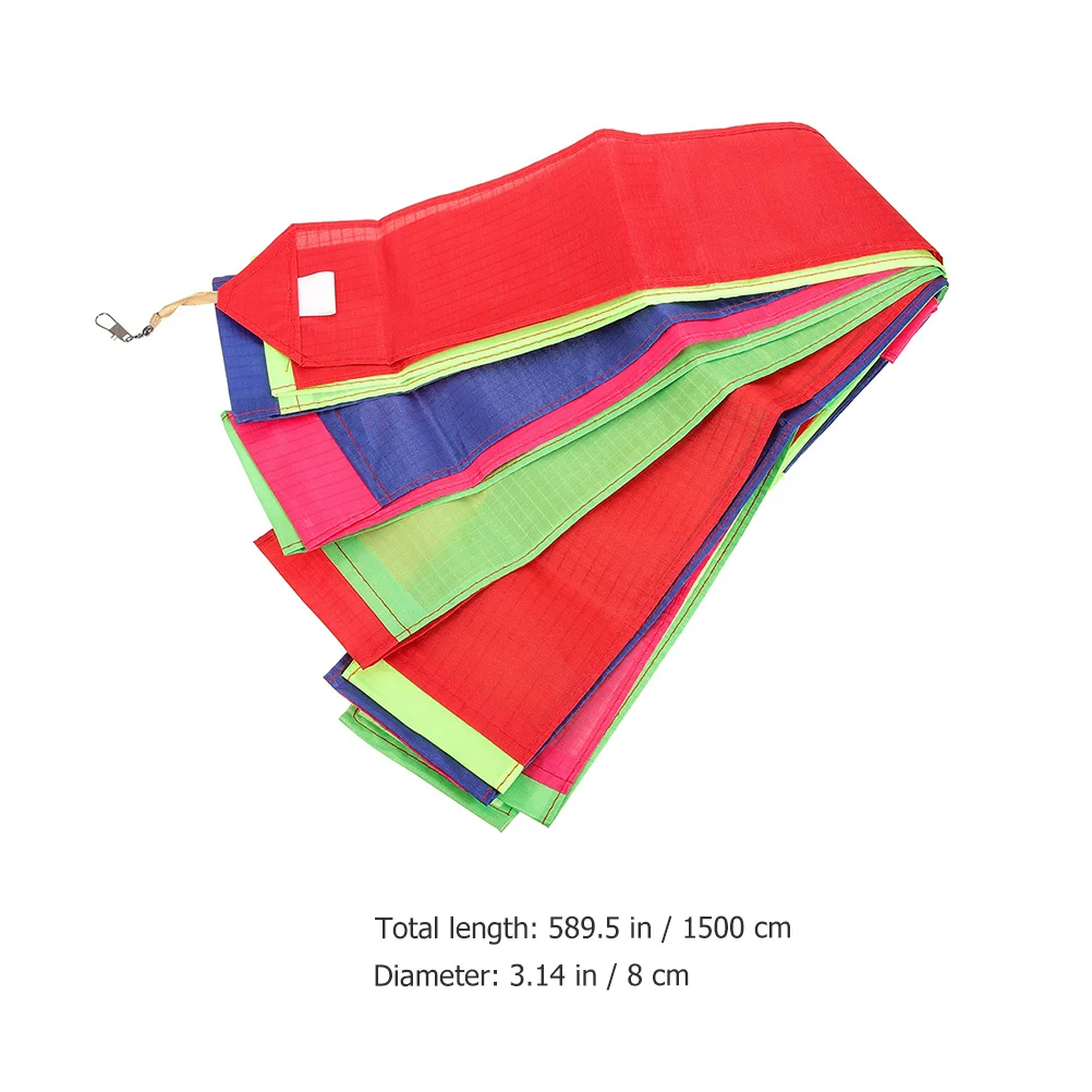 2 Peças de Fita Colorida para Cauda de Pipa, Acessórios Decorativos para Voo ao Ar Livre, Kit de Caudas Tubulares Reutilizáveis e Divertidas