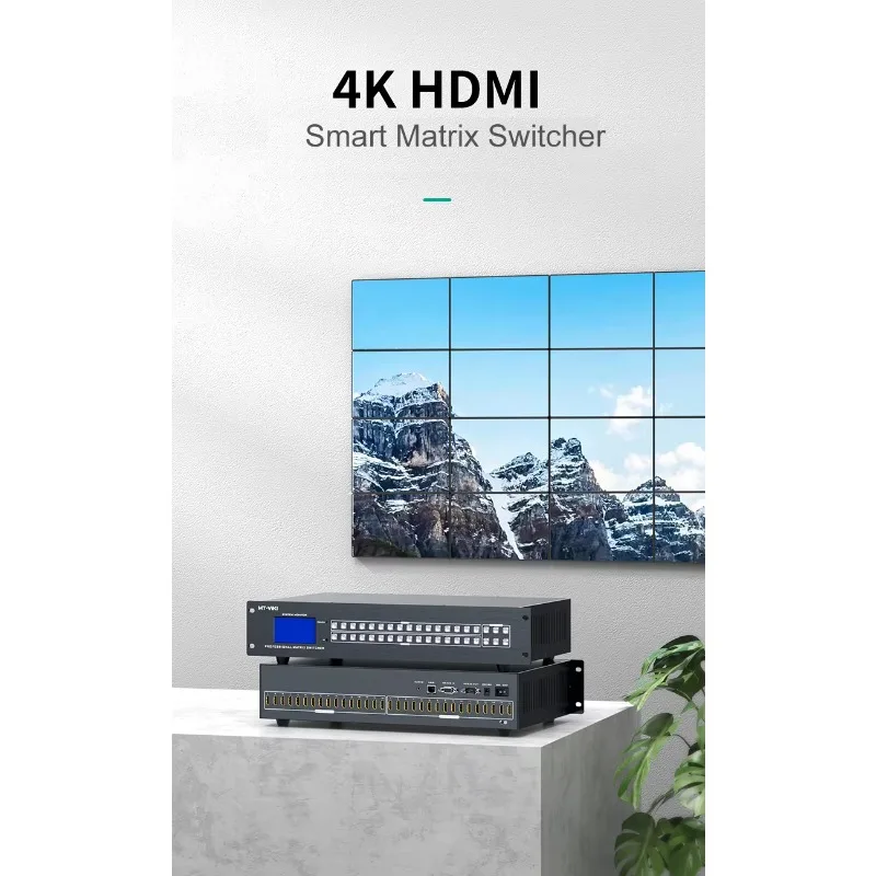 4K 30Hz Video HDMI Matrix 16X16 With Web GUI,  Available 4x4 8x8 16x16 8x16 Matrix Switcher