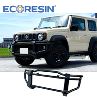 Suzuki Jimny JB64 JB74 Bull Bar Front Bumper & Rear Bumper - Land Rover Defender Style Black Steel Off-Road Accessories