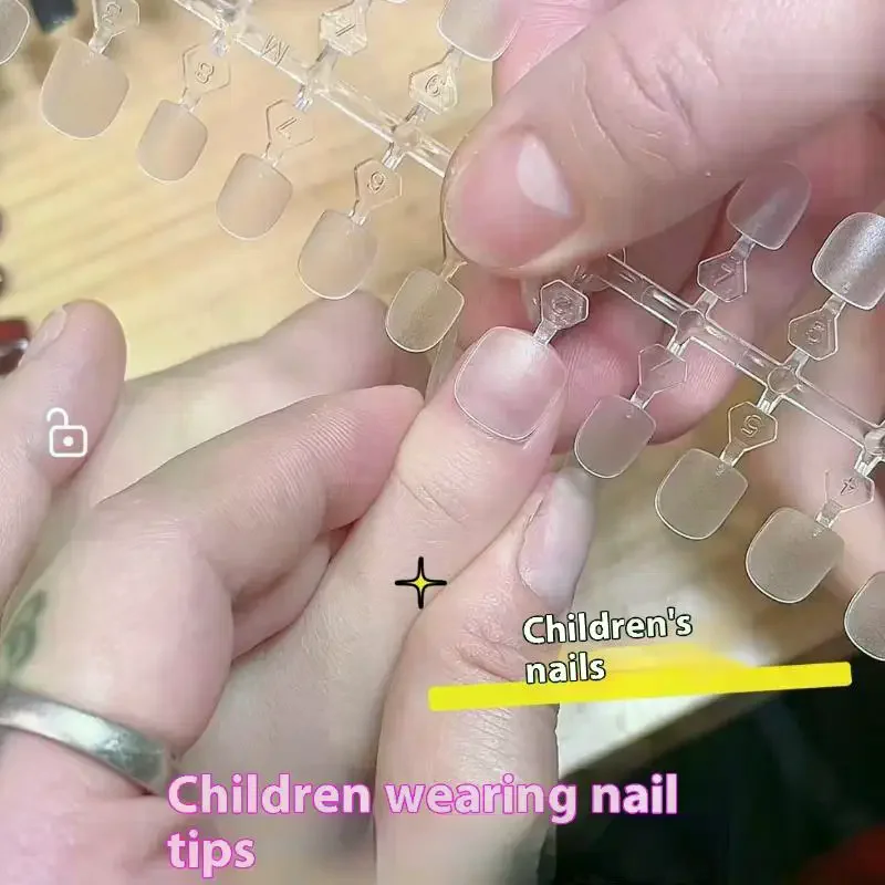 /JCS/Kids False Nails Press On Nails Coffin Artificial Nails Clear Fake Nail Tips For Extension Manicure Tool 100PCS
