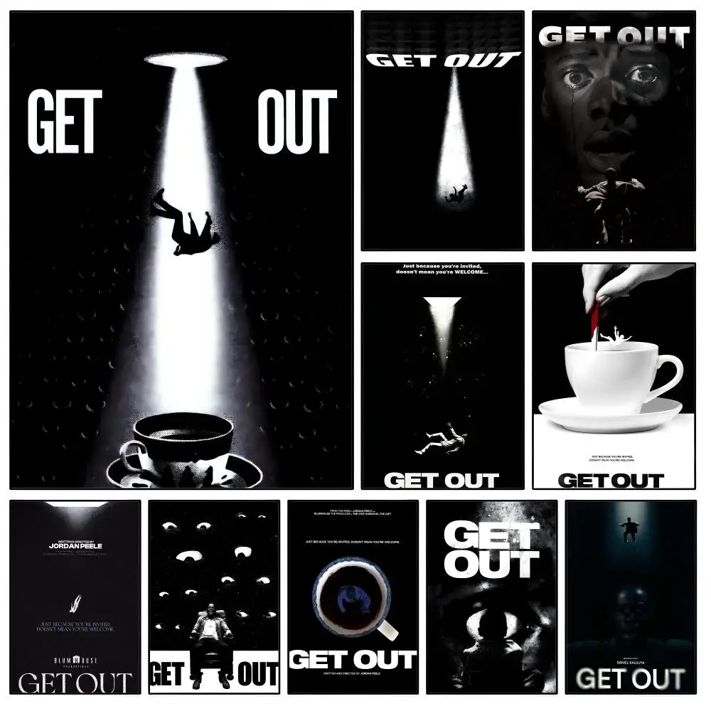 Film G-Get O-Out Chris Hypnosis Poster Waterproof HD Modern Peel And Stick Wall Decor Bedroom Living Room Dorm Office