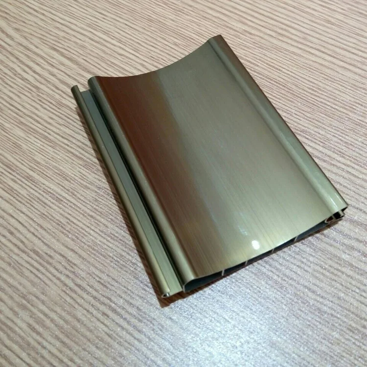 

Foshan Rolling Gate Factory Double-layer Aluminum Brake Aluminum Alloy Champagne Wholesale Rolling Gate Source Factory