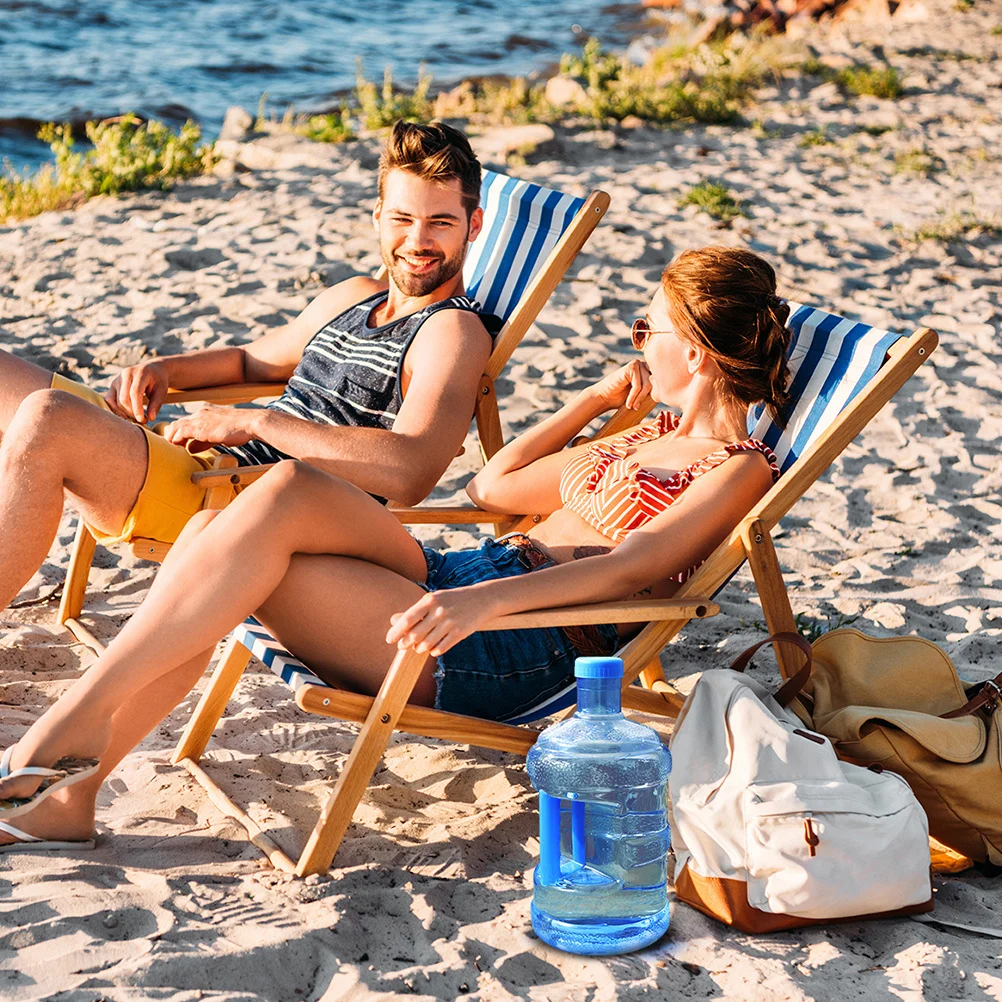 

2Pcs Thick Wear-Resistant Large Water Container Portable Handle Outdoor Camping Water Bottle Hiking Storage Jug