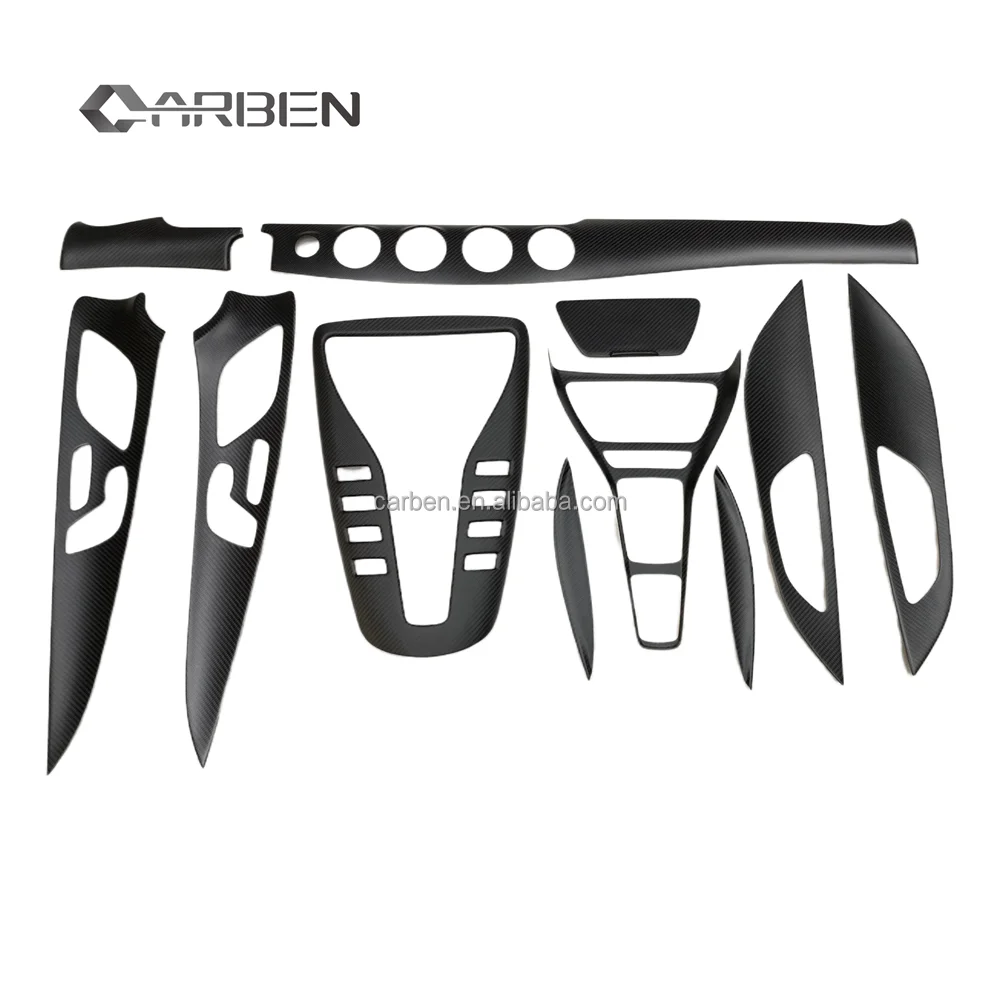 

Carben Matte Dry Carbon Fiber Carbon Black Upgrade Facelift Interior Parts New Condition Auto Door Cover for AMG GT