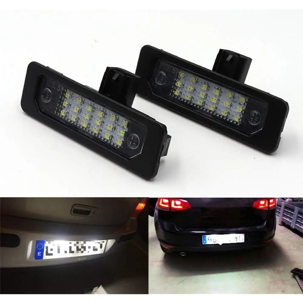 

12 В 6500 К 2 шт. светодиодный светильник номерного знака Canbus для Ford MusTang Flex 2009 ~ 2018 автомобильные аксессуары