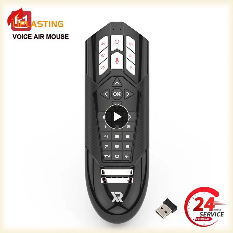 Smart Air Mouse 2.4G Mikrofon Keyboard Portabel Penginderaan Giroskop Mini untuk Kotak Tv Pintar Pc Mini Remote Control 31 Tombol Usb