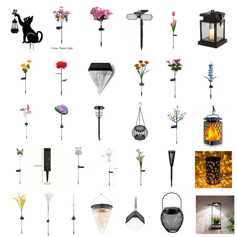 1pcs Garden Decor Outdoor Solar Lights Retro Palace Lantern Lights Hanging Candle Lamps Landscape Lighting Floor Lights