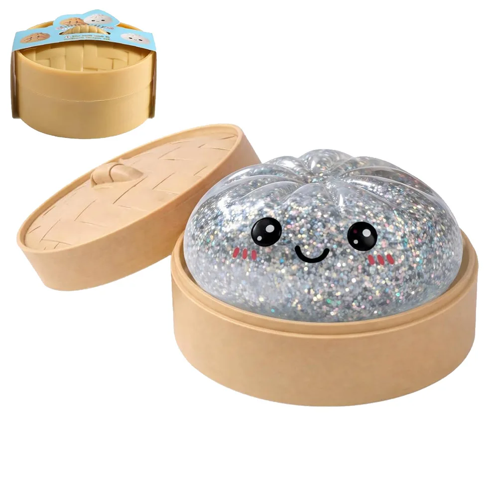 Hot Glitter Dumpling Simulatie Flash Dumpling Drukbal Langzaam rebound Zacht knijpen Decompressie Kantoordecoratie Verjaardagscadeaus