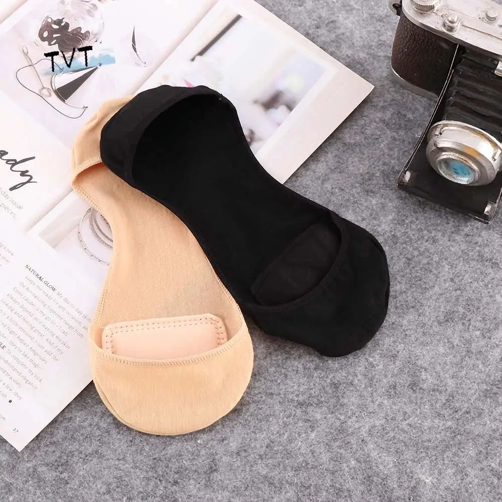 

Thin Invisible Short Sock Breathable No Side Solid Color Sponge Pad Boat Socks Sock Slippers Invisible Socks