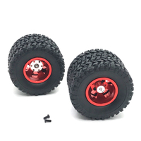 Wheel Tires Rally Wheels For MN MN78 MN82 1/12 LC79 MN D90 D91 D96 99S WPL 1/16 C14 C24 2pcs Double Wheel