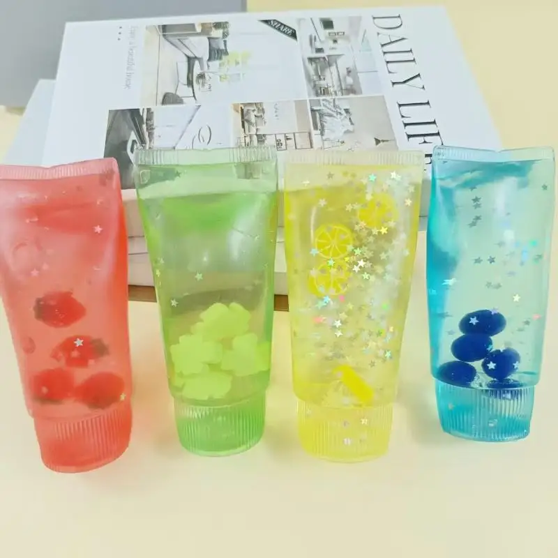 Fruit Filled Maltose Toothpaste Stress Relief Toy Soft Slow Rising Deformable Squeeze Fidget Sensory Toy