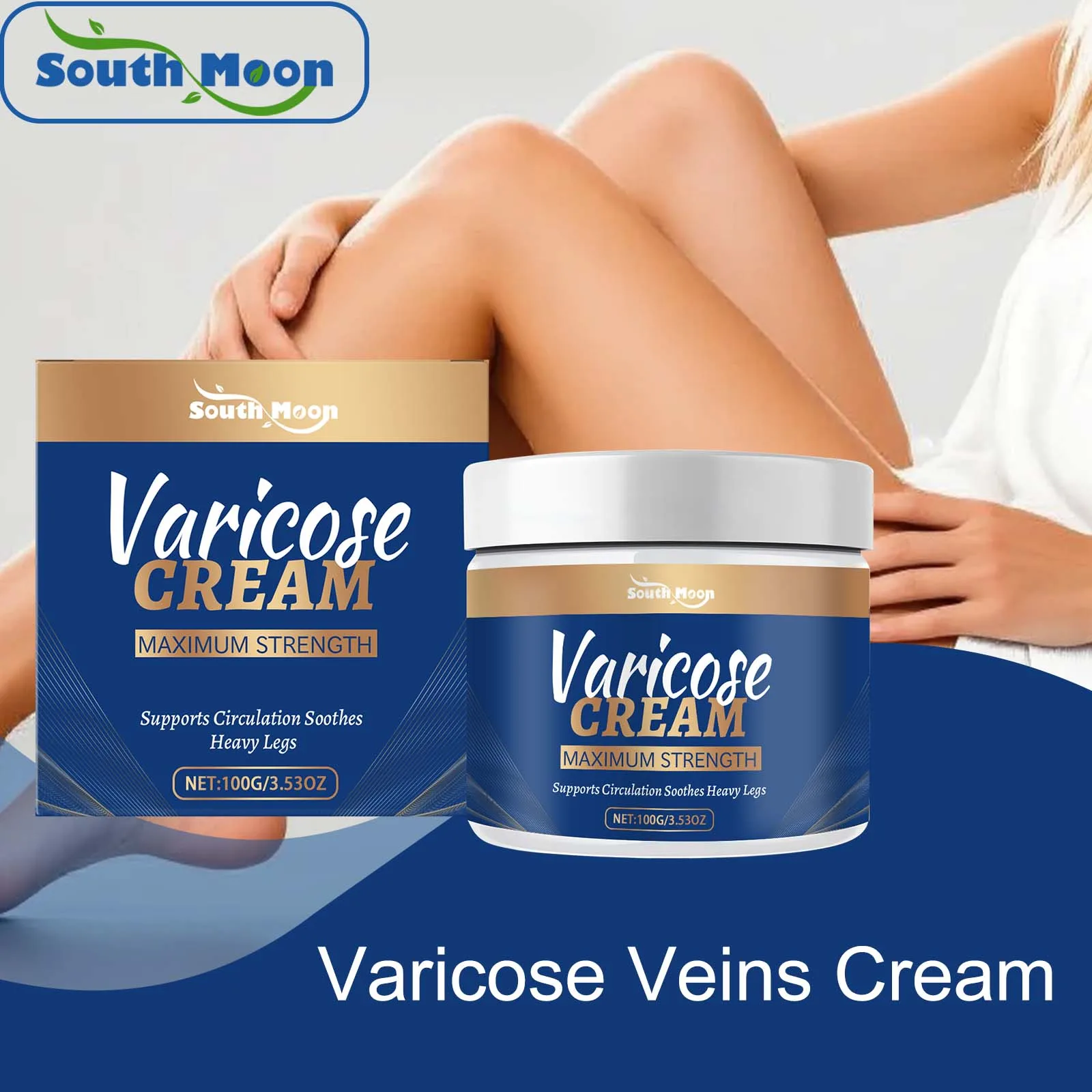 Varicose Vein Leg Care Cream Nourishes and Protects Legs, Promotes Comfortable Care and Blood  External Application Care Cream