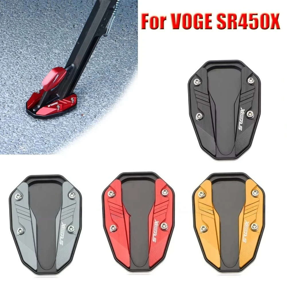 For LONCIN VOGE SR450X Motorcycle Kickstand Side Stand Extension Pad Widen Foot Side Support Plate