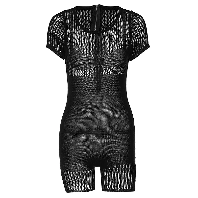 Bodysuits Causual Tummy Womens Shiny Bodycon Spring Unisex Modeladora Crewneck Snug Minimalist Sexy Beautiful Crotch Decorative