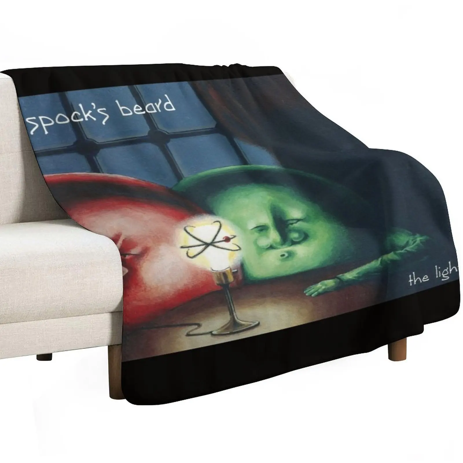 Spock's Beard The Light front cover art Throw Blanket Camping Cute Plush Blankets For Bed Flannels Soft Big Blankets