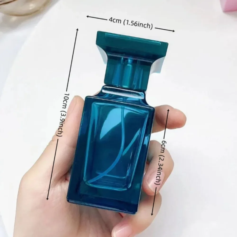 50ml Glass Refillable Perfume Bottle Sprayer Pump Perfume Bottles Container Square Glass Atomizer Press Type Empty Bottle