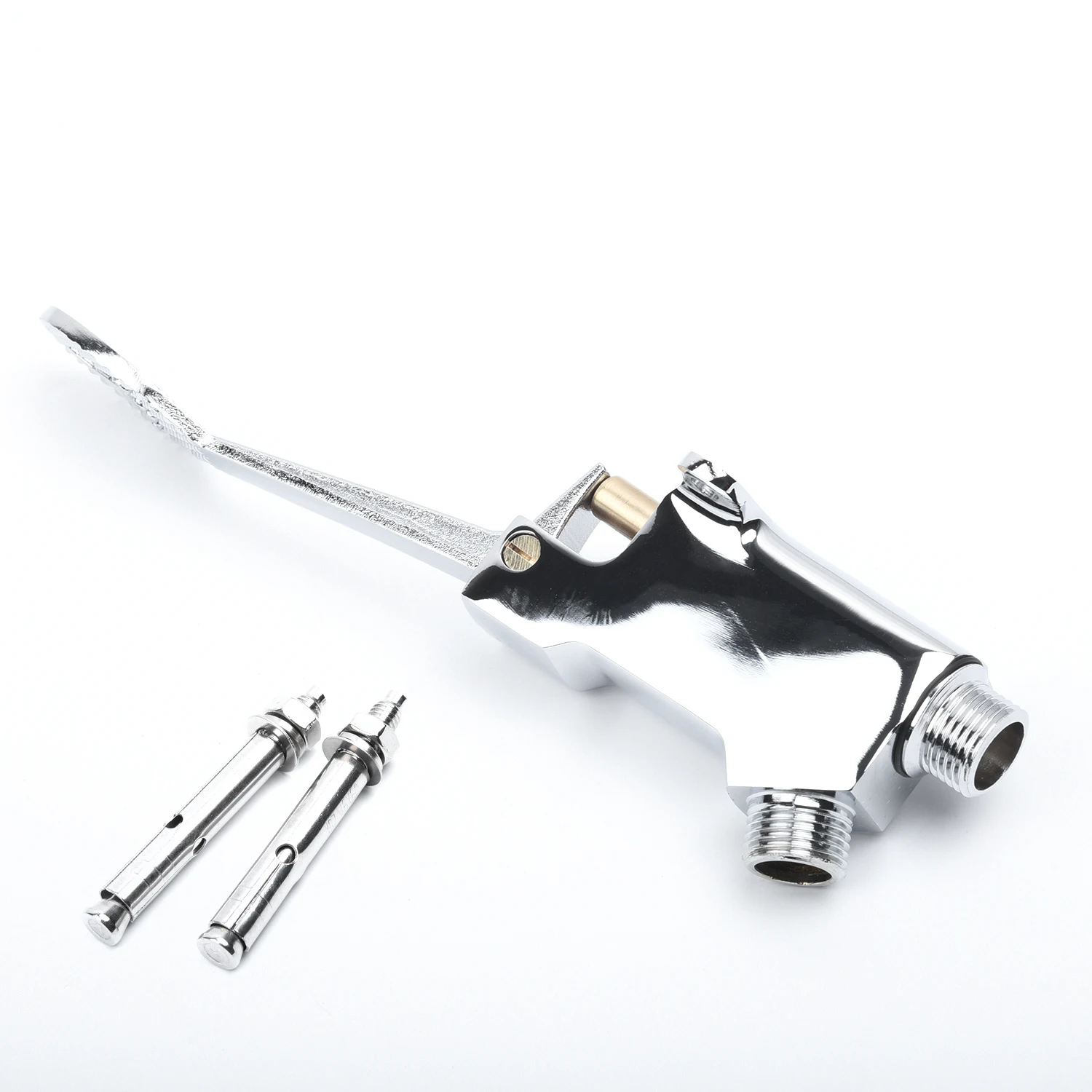 1/2inch Floor Foot Pedal Control Tap Valve 304 Stainless Steel Faucet Basin Single Cold Water Tap Individual Foot Valve