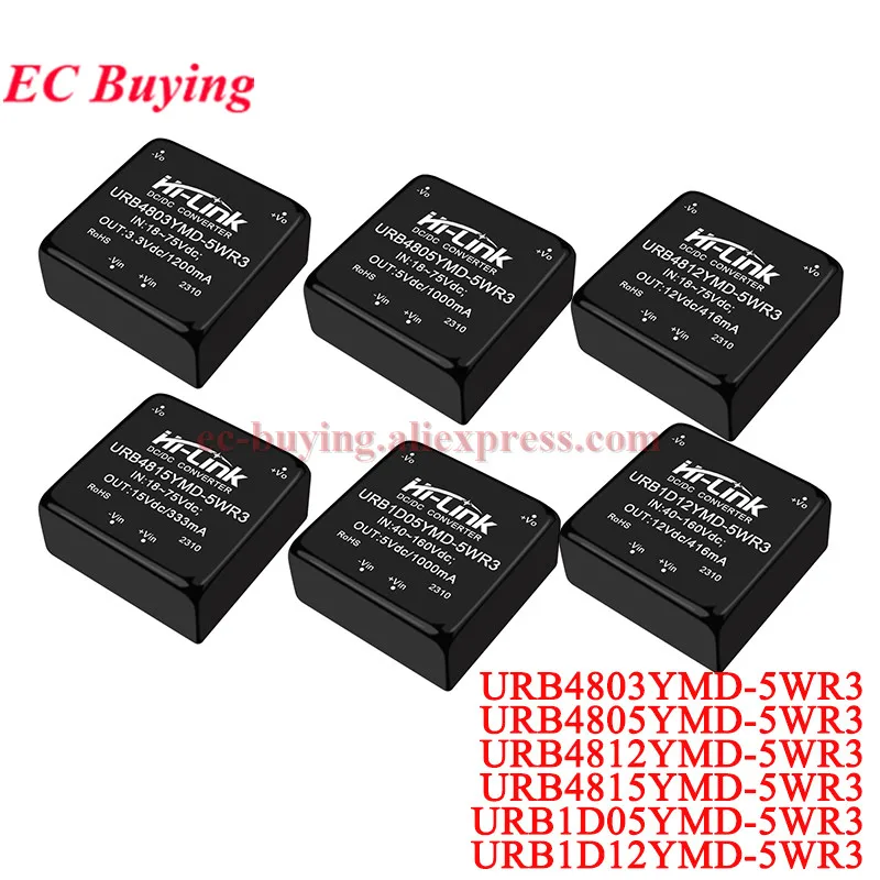 DC-DC Isolated Converter Power Supply Module 5W DC DC 12V 48V to 15V/5V/12V 24V to 5V/12V HLK-5D2405/5D1205/5D1212/5D1215/5D2412