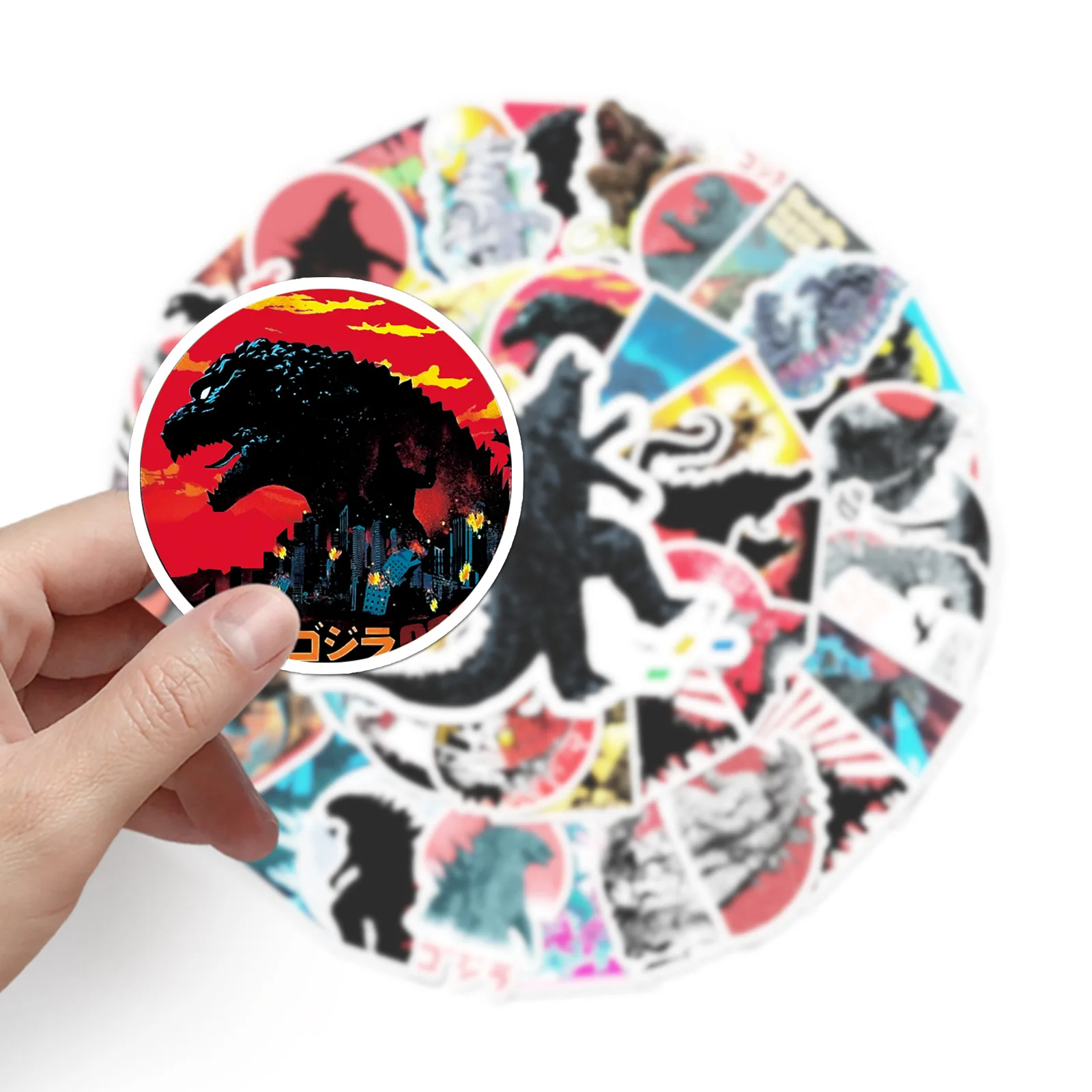 50 Monster Godzilla Anime Cartoon Graffiti Stickers decorativo Laptop moto Skateboard Car Water Cup adesivo impermeabile