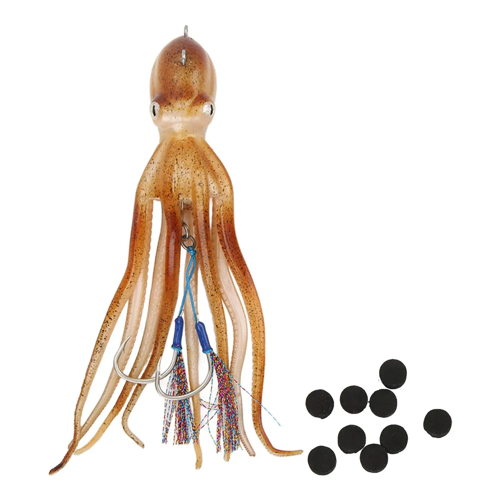 

Octopus Jig Soft Bait Hooks with Thick Tentacles for saltwater Fishing