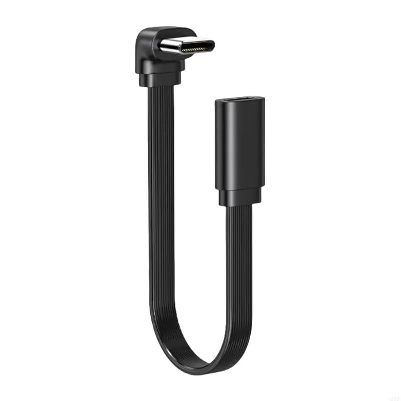 Cable extensión G8DF USB C ángulo 90 grados/cabeza recta carga rápida y sincronización datos