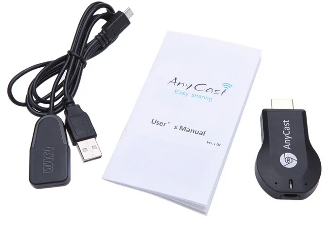 Anycast M2 TV Stick Compatible con HDMI Full HD 1080P Miracast DLNA Airplay WiFi receptor de pantalla Dongle para Windows Android iOS S02