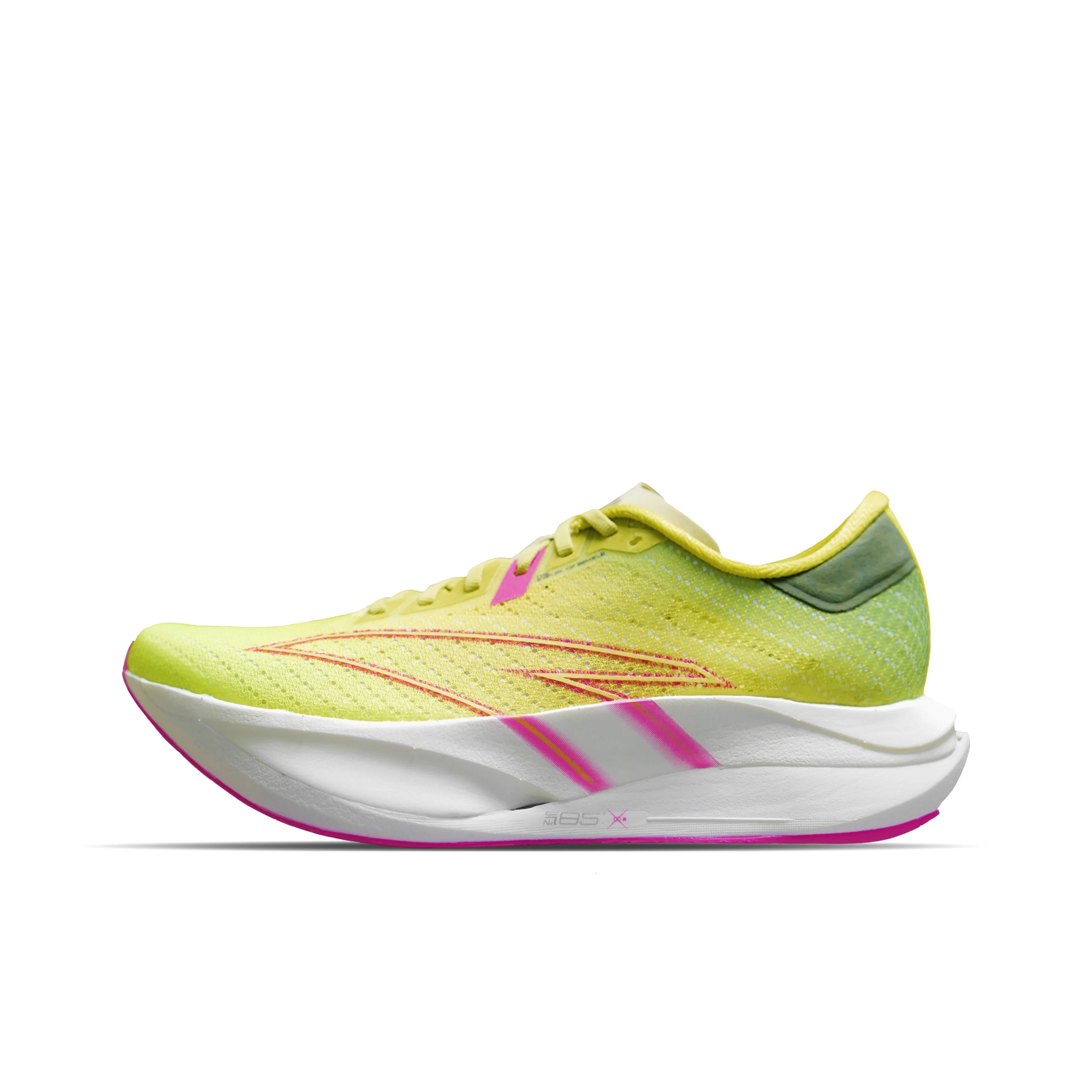Anta C202 7.0 Low top Racing Running Shoes Men's Green Yellow Red 112545575-3