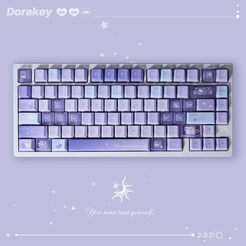 

Dorakey Magic Experiment Theme Keycaps Set PBT Cherry Profile Custom Original Handmade Keycaps for Mechanical Keyboard Gift DIY