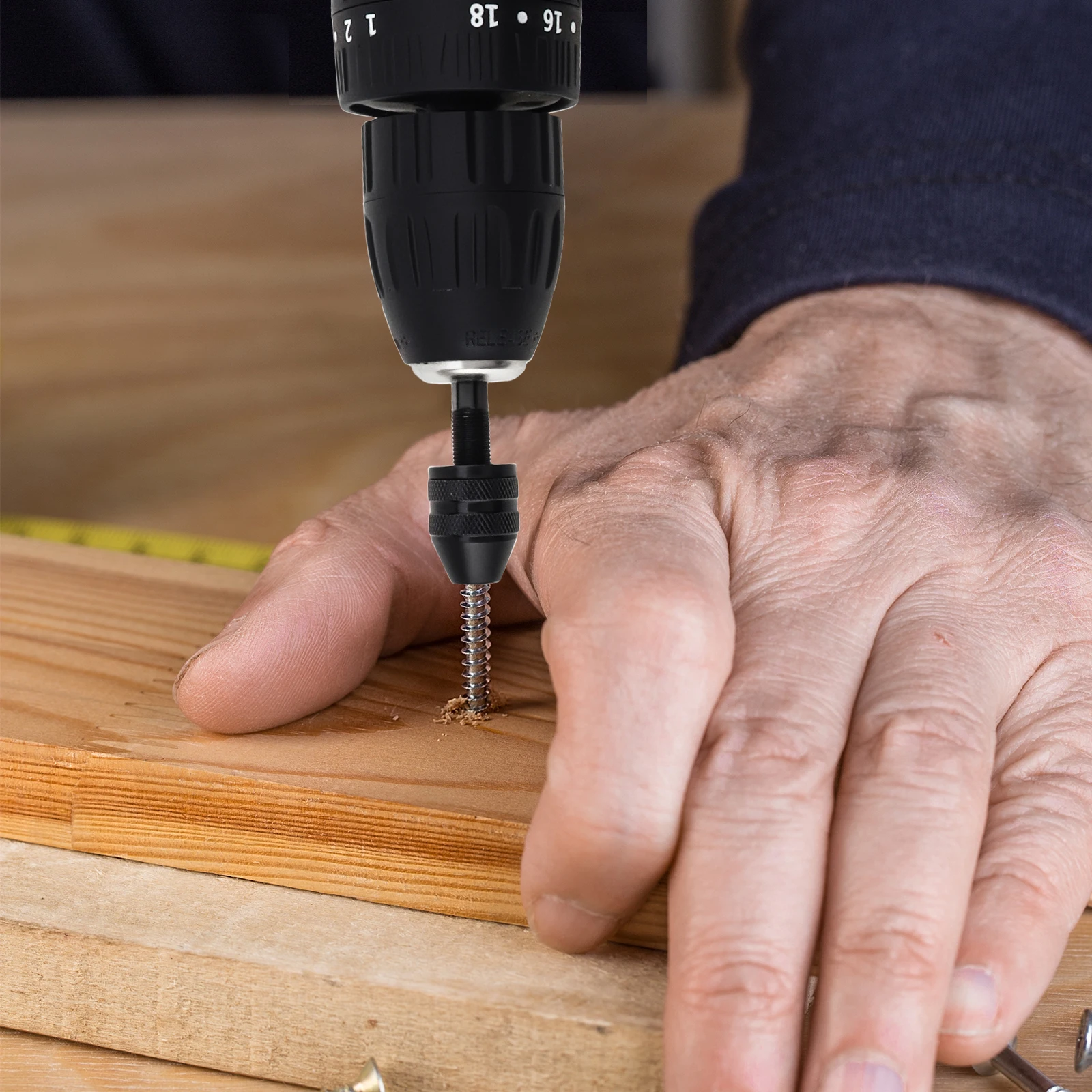 0.3-3.6 مللي متر صغير بدون مفتاح تشاك لقمة ثقب كهربائية كوليت محول التغيير السريع تمديد مفك الطبطبات محول الحفر تشاك