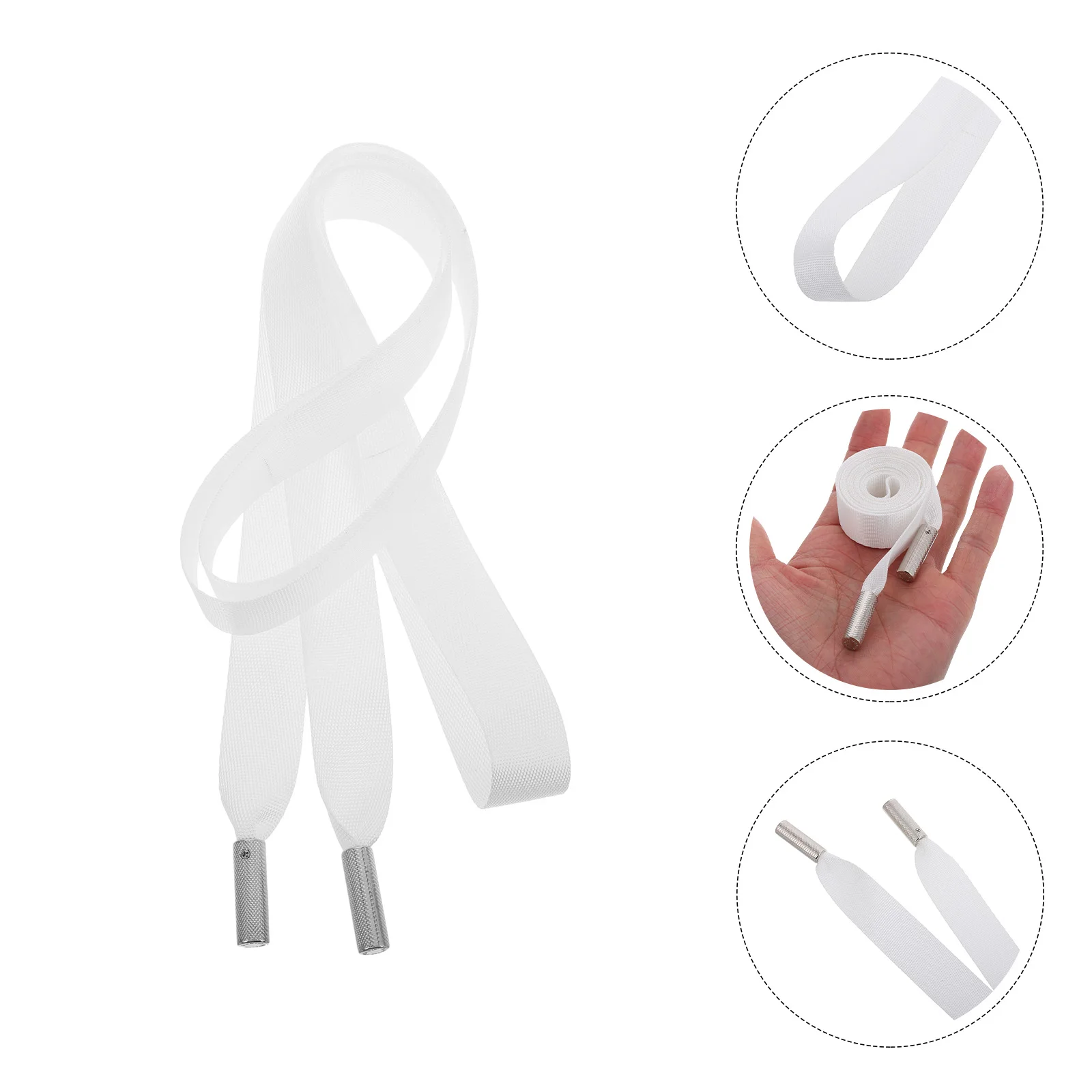 

2pcs Soft Comfortable Pants Hoodies Waist Strap Drawstring Replacement Trousers Sport Belt Versatile Durable Adjustable Cord
