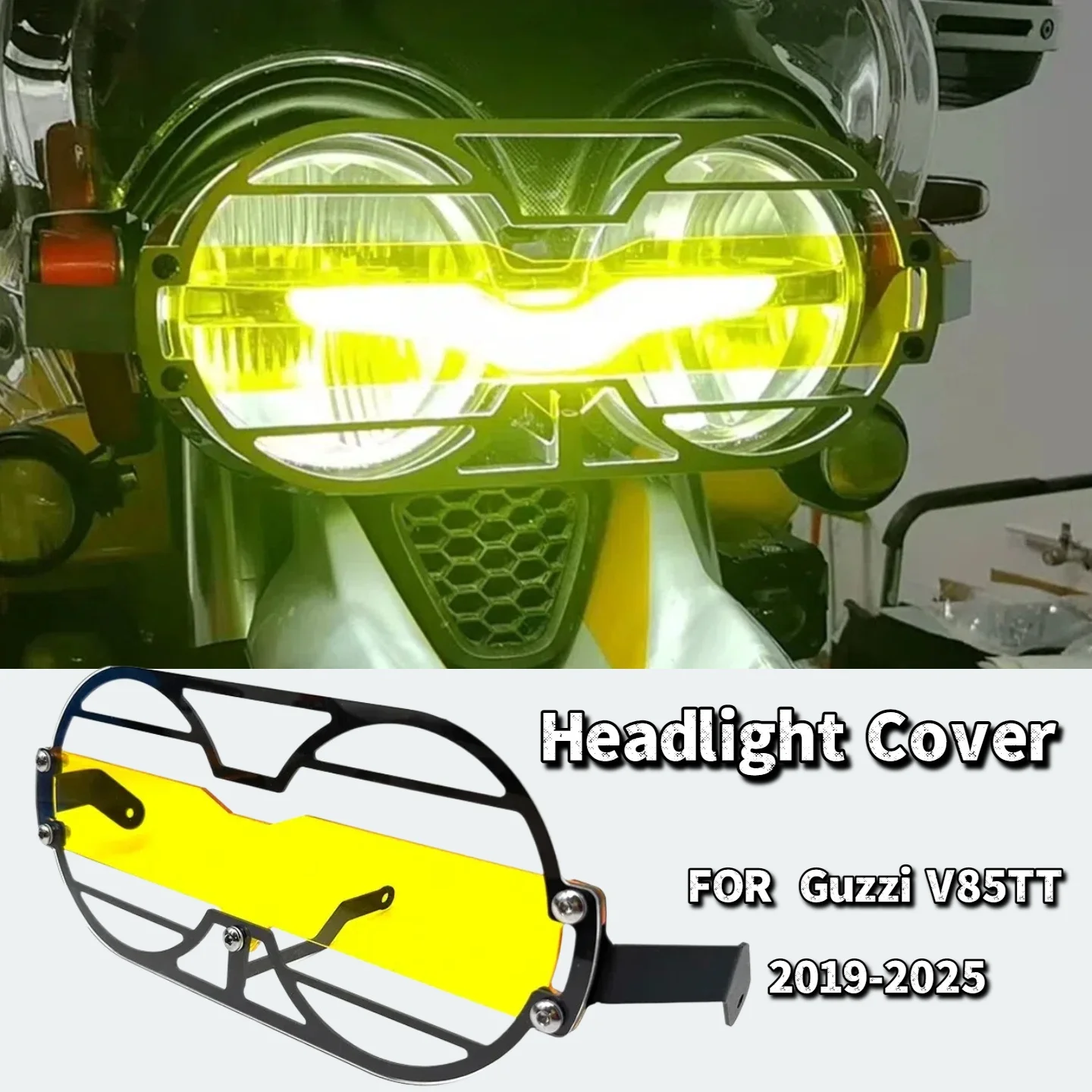 

Защитная фара для Moto Guzzi V85TT V85 TT v85 tt 2021 2022 2023 2024 2025 2019-2025, крышка переднего фонаря мотоцикла acce