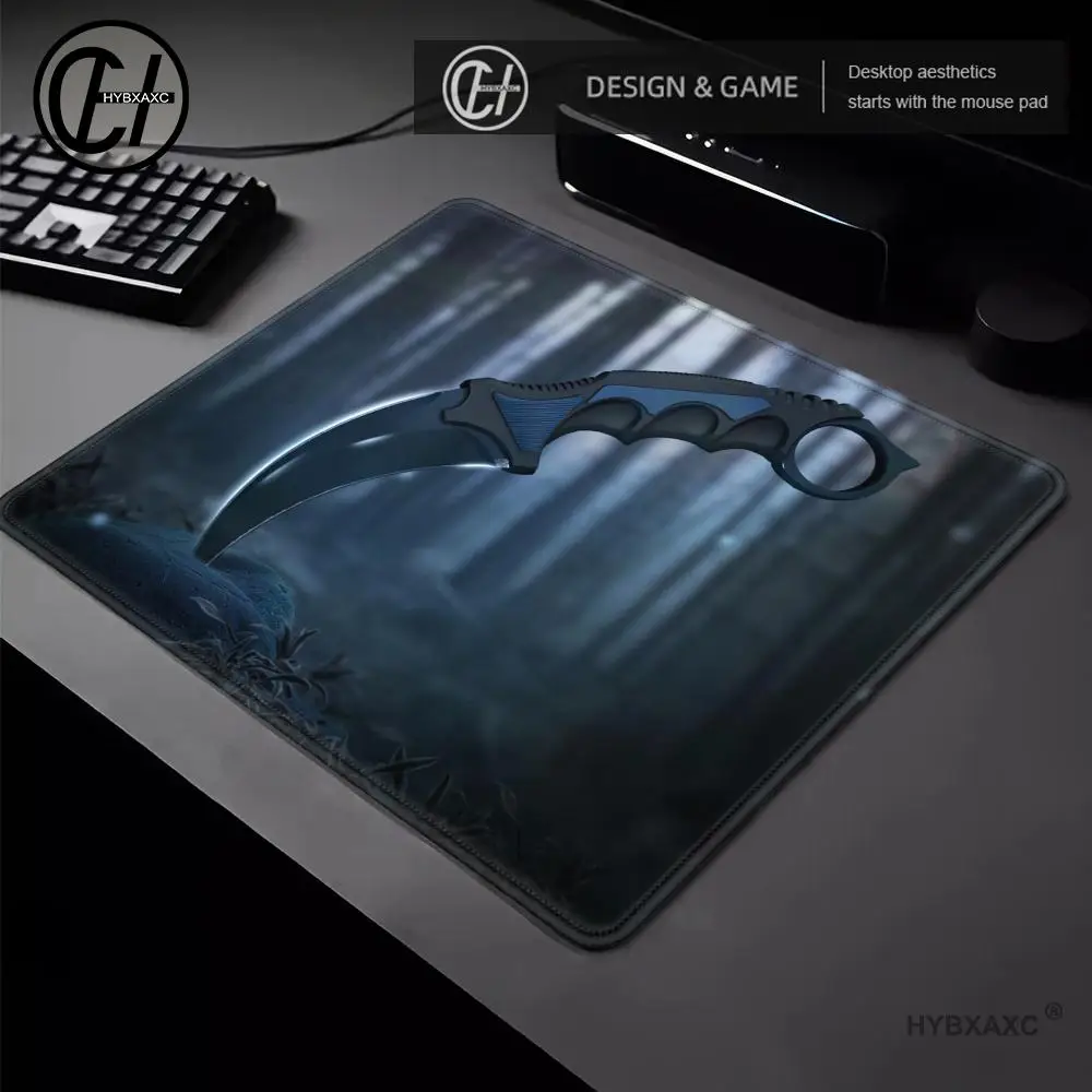C-Counter Strike Mouse Pad Knife Desk Mat Samll Gaming Mousepad Office Carpet 45x40 Non-Slip Rubber Laptop Computer Accessories