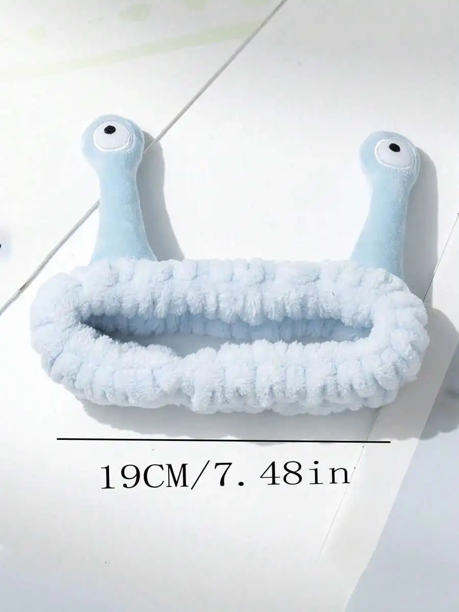 

Cartoon Eye Plush Bath Headband For Women Adult Makeup Hair Accessory