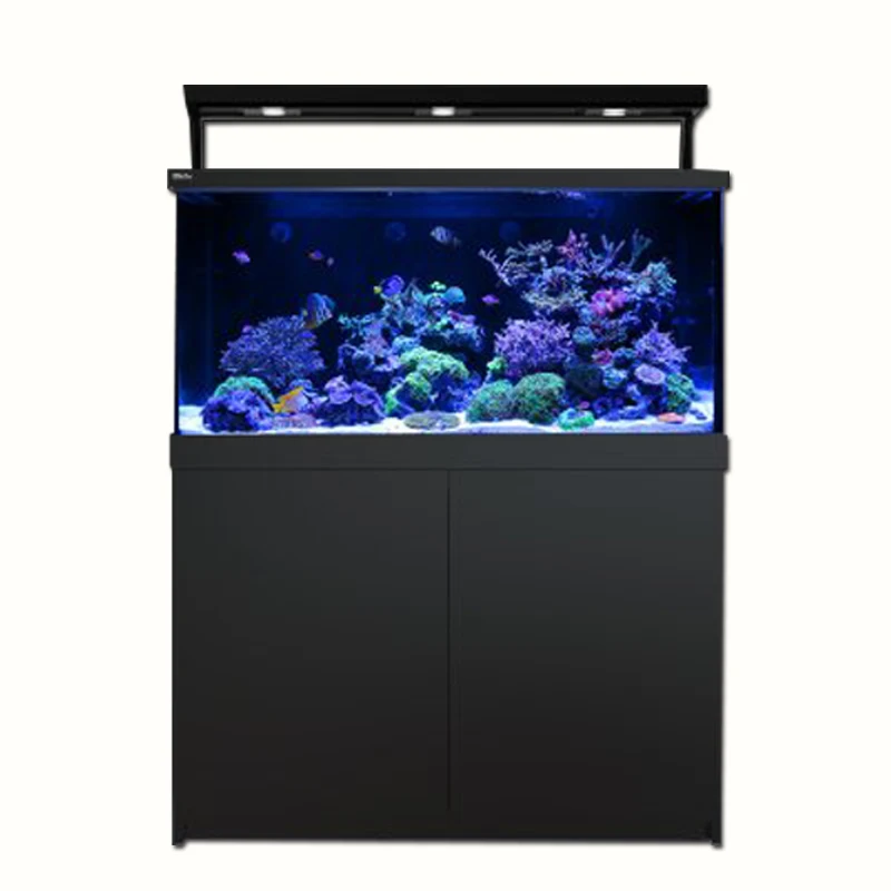 Series Multifunctional Reef Aquariums Modern Rectangle Glass Marine Aquariums for Living Room