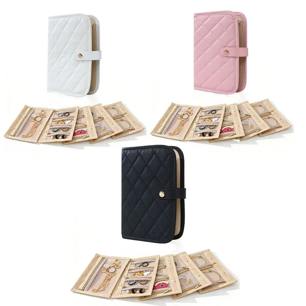 

Книга-органайзер для украшений в стиле парфюмерии, большая вместимость, из искусственной кожи, для хранения ожерелий, экономия места, защита от окисления