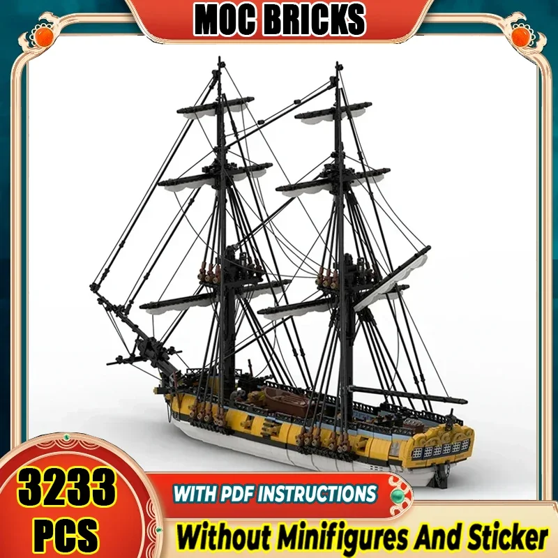

Boat Model Moc Building Bricks Sloop of War HMS Challenger Technology Modular Blocks Gifts Christmas Toys DIY Sets Assembly