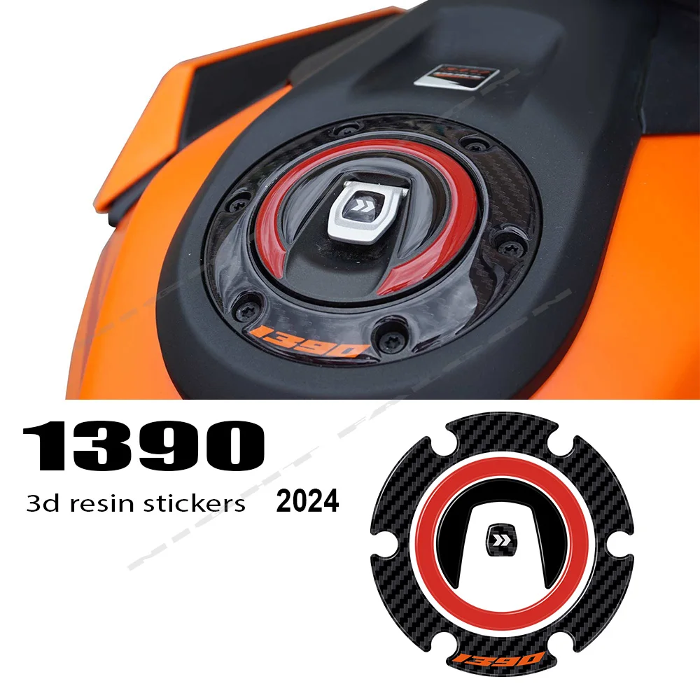 

Motorcycle Accessories 1390 SuperDuke R 3D Epoxy Resin Sticker Fuel Tank Cap Protection Sticker for 1390 Super Duke R 2024