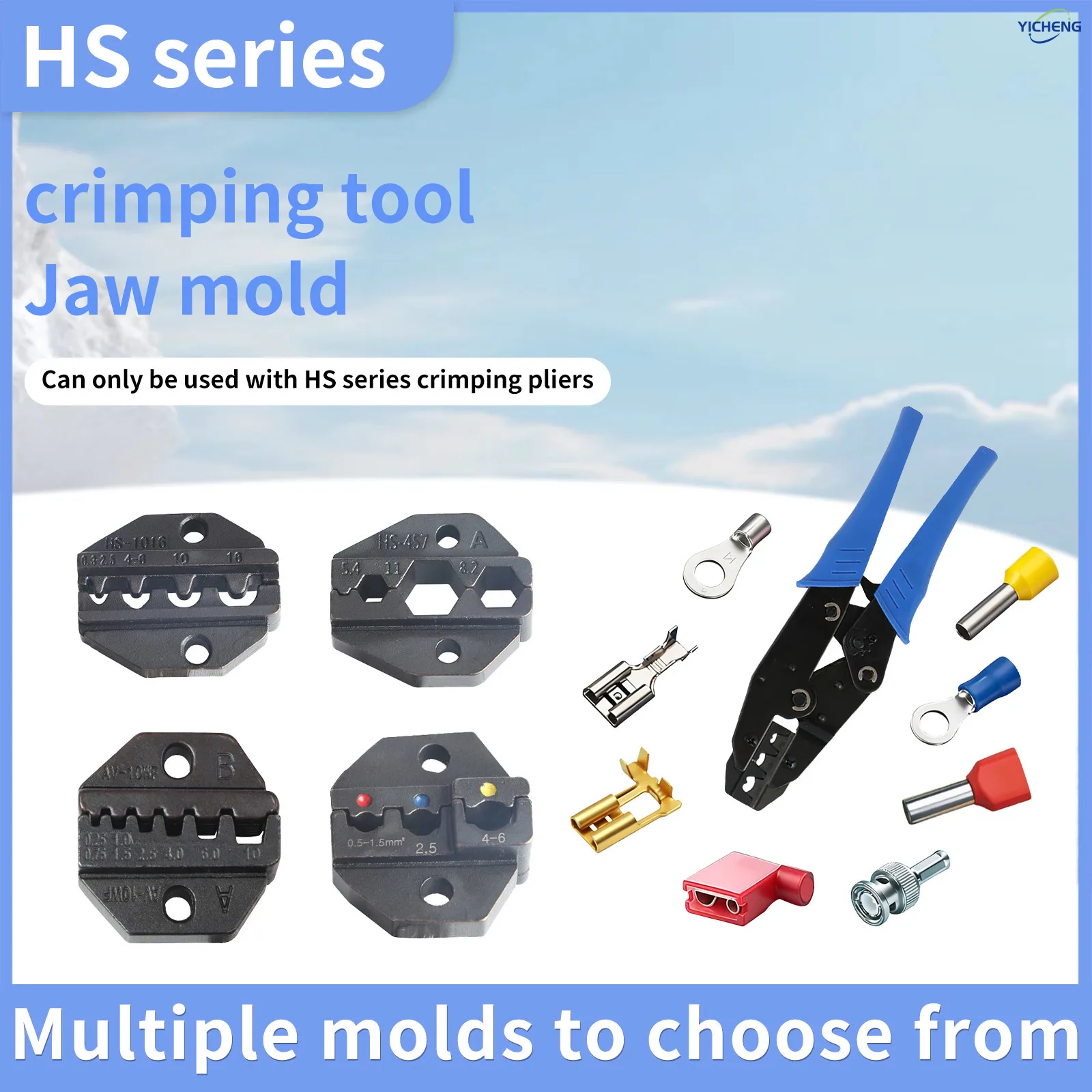 YICHENG Crimping die set for series Hand Crimper Replaceable set for  Pneumatic and  crimper
