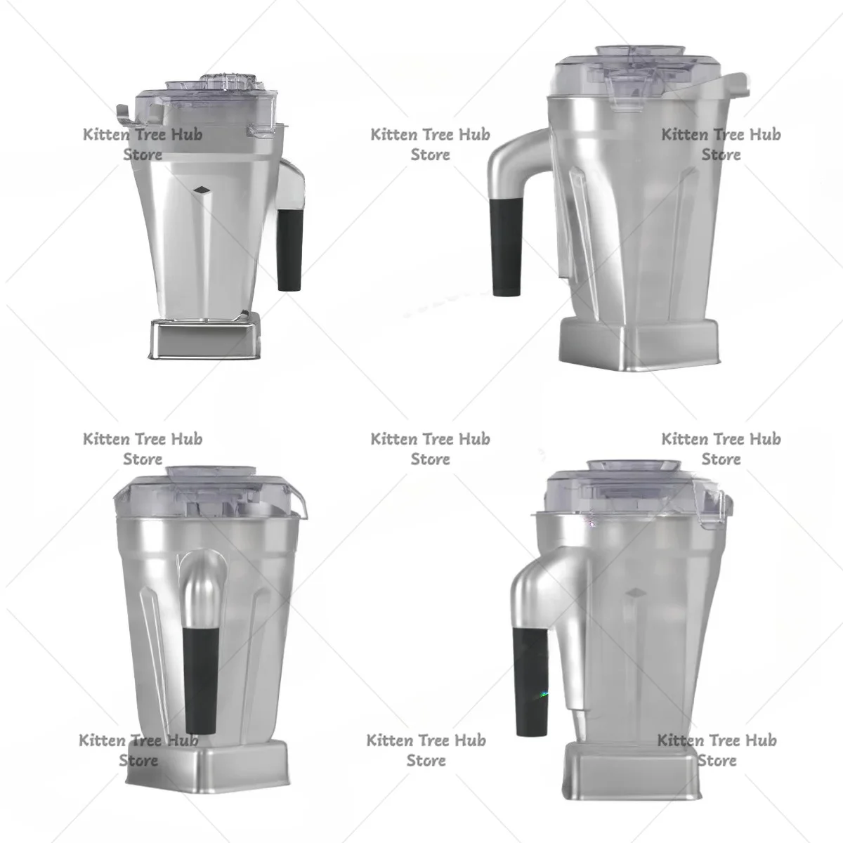 48 Oz Blender Container With Lid And Cross Blade For Machines Stainless Steel Cup Replacement (1Pcs)