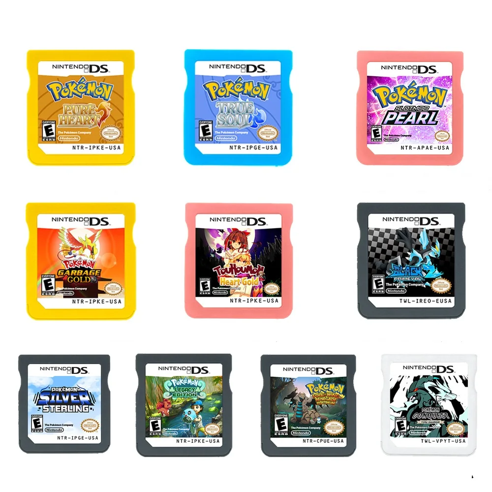 Pokemon Series NDS Game Cartridge Pokemon Following Renegade Platinum  US Version English Game 2024 New Version