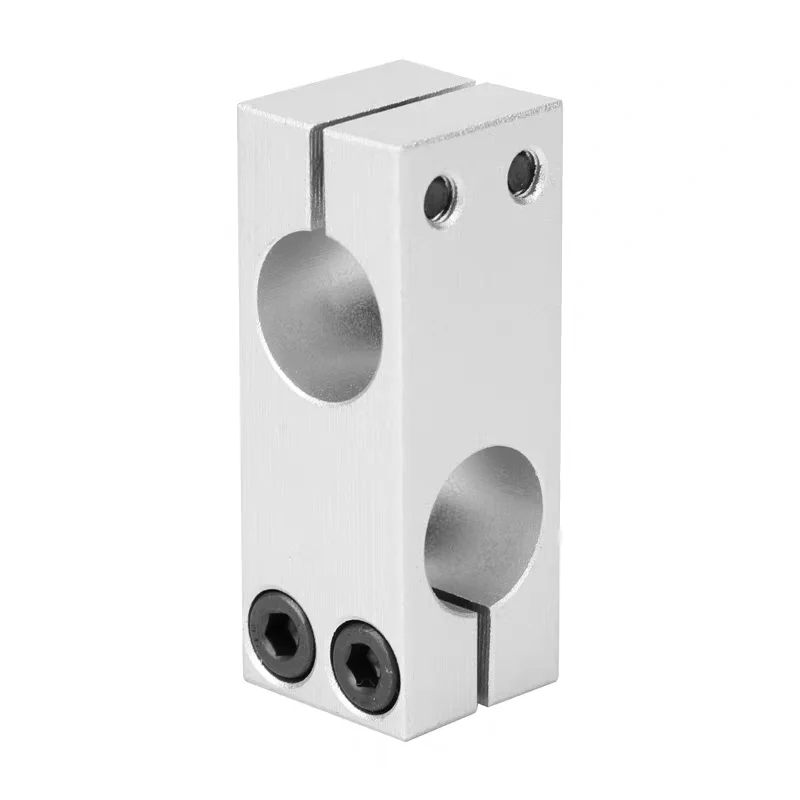 Pillar Fixing Clamp Vertical Fixed Diameter Fastening Aluminum Alloy Optical Axis Cross Block Steel Pipe Fixing Bracket Connecti