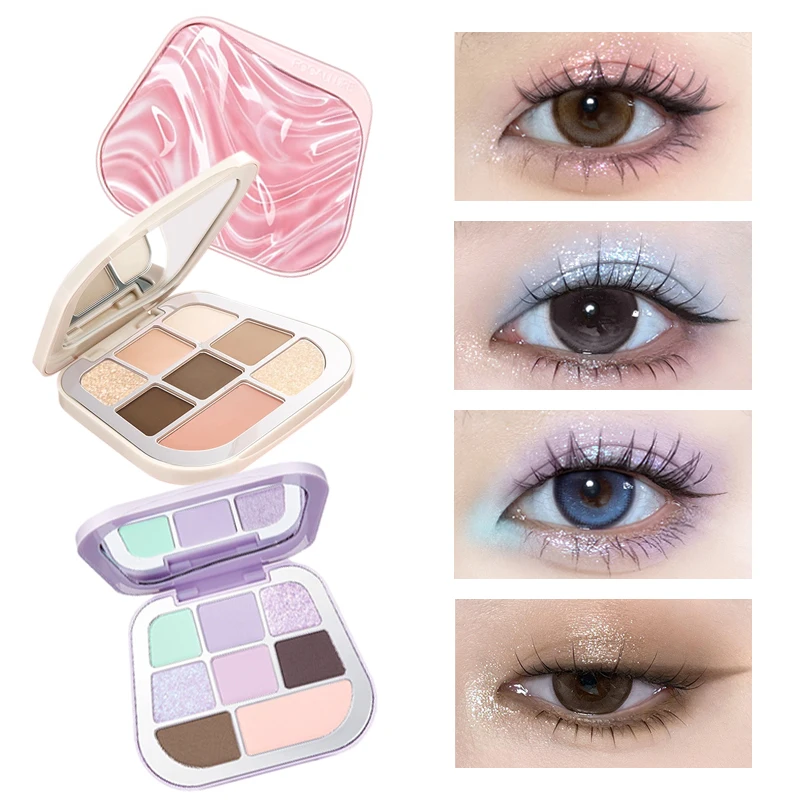 لوحة ظلال عيون مكونة من 8 ألوان من فوكالور 2025 وصلت حديثًا بألوان الأرض من الساتان متعدد الألوان غير لامع مكياج يدوم طويلاً 9.6 جرام #1