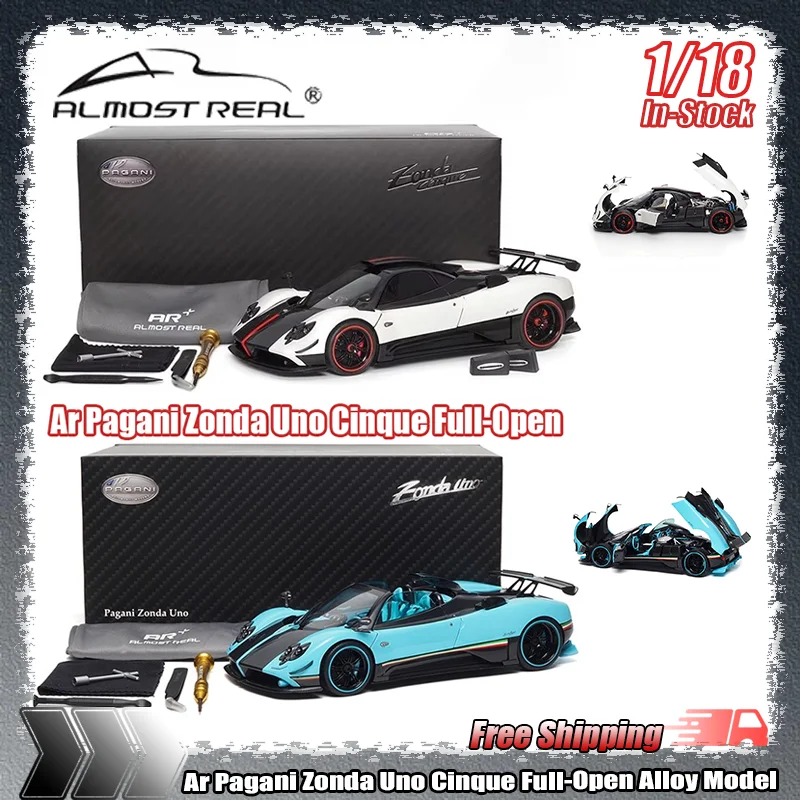

New In Stock Ar 1:18 Pagani Zonda Uno Cinque Full-Open Simulation Alloy Miniature Die-Casting Car Model Custom Children Toy Gift