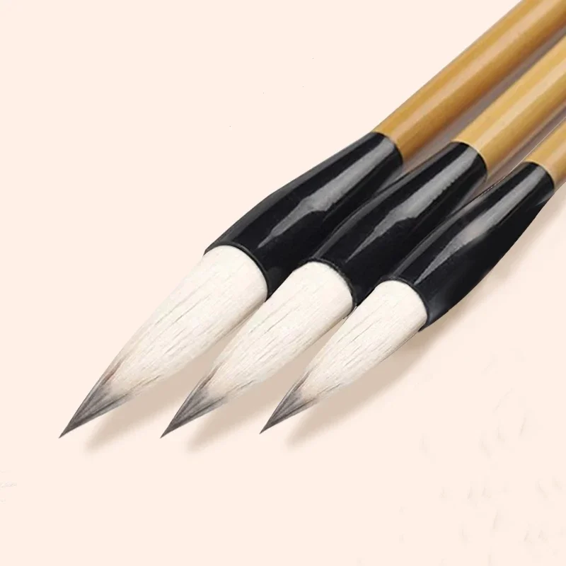 Woolen Rabbit Mixed Hair Calligraphy Brush Yan Style Running Script Chinese Brush Chinese Painting Landscape Flower Bird Brush