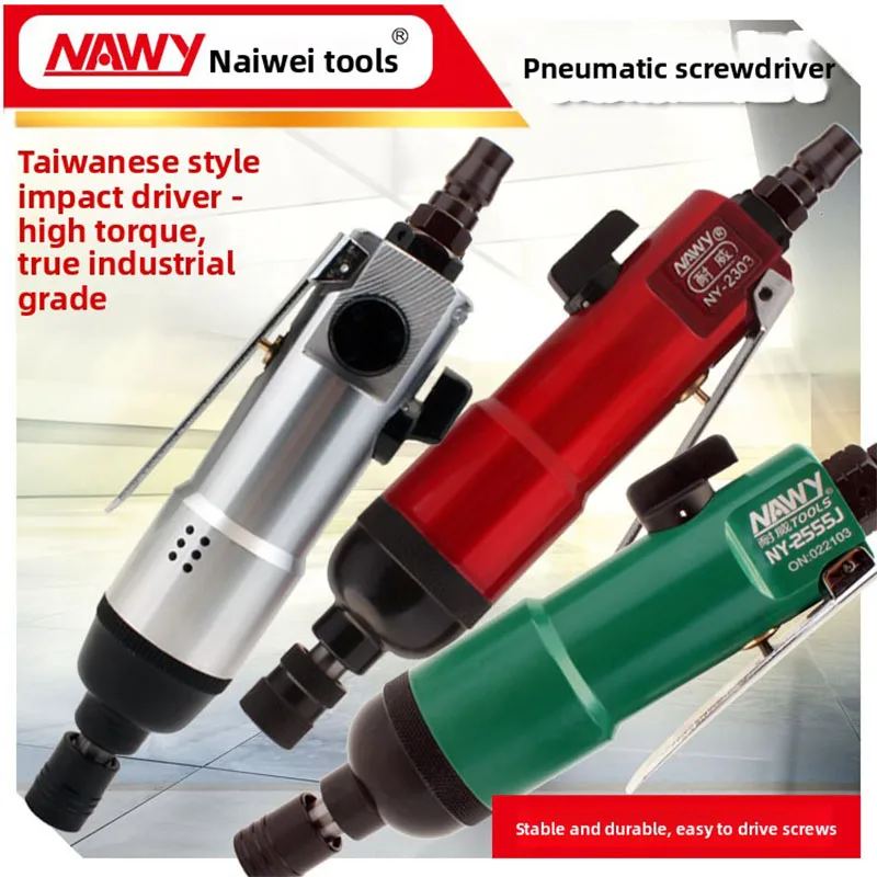Taiwan Naiwei 5H Pneumatic Screwdriver Ny-2555J/Ny-2303/Ny-2301 Industrial-Grade Air Screwdriver