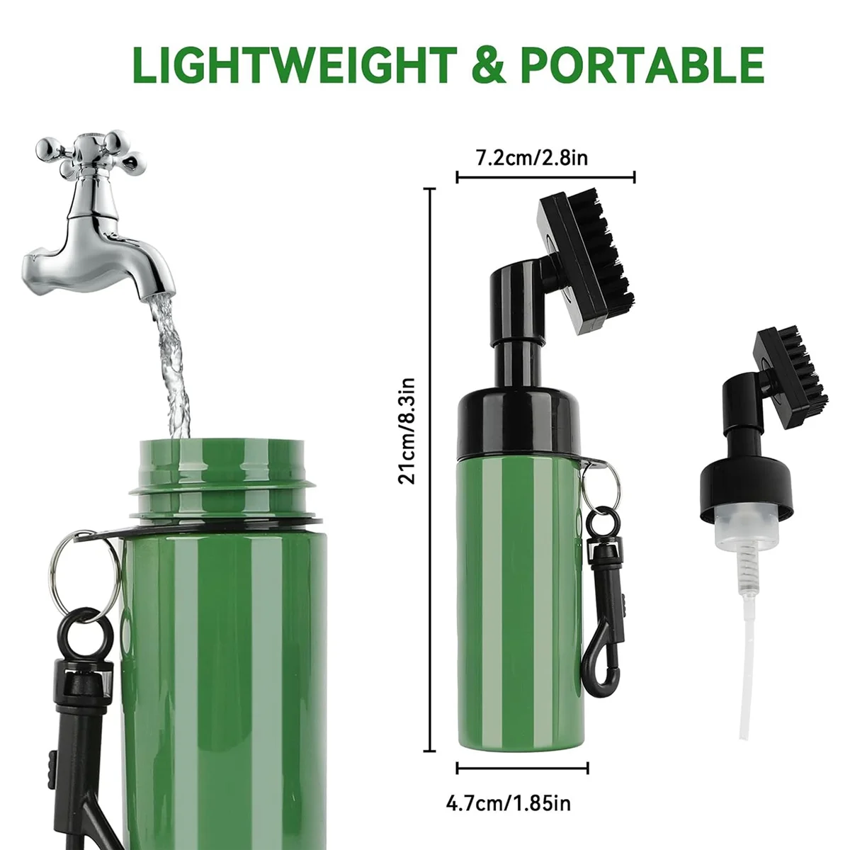 Golf Club Cleaner escova e microfibra, toalha Kit, Groove Sharpener escova com água