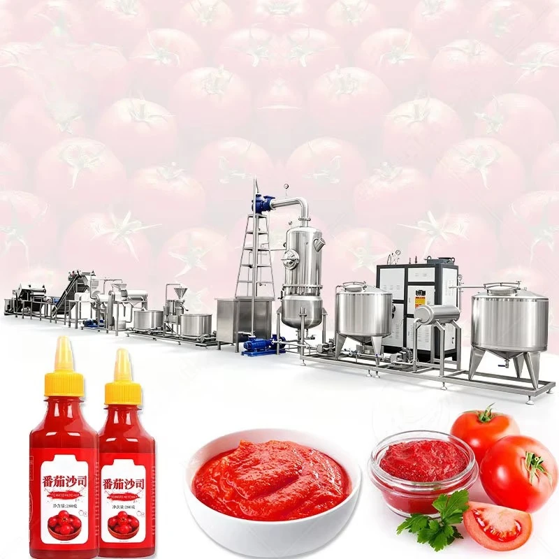 Industrial Automatic Tomato Ketchup Sauce Paste Process Plant Making Machine Sale Factory Direct Accept Custom