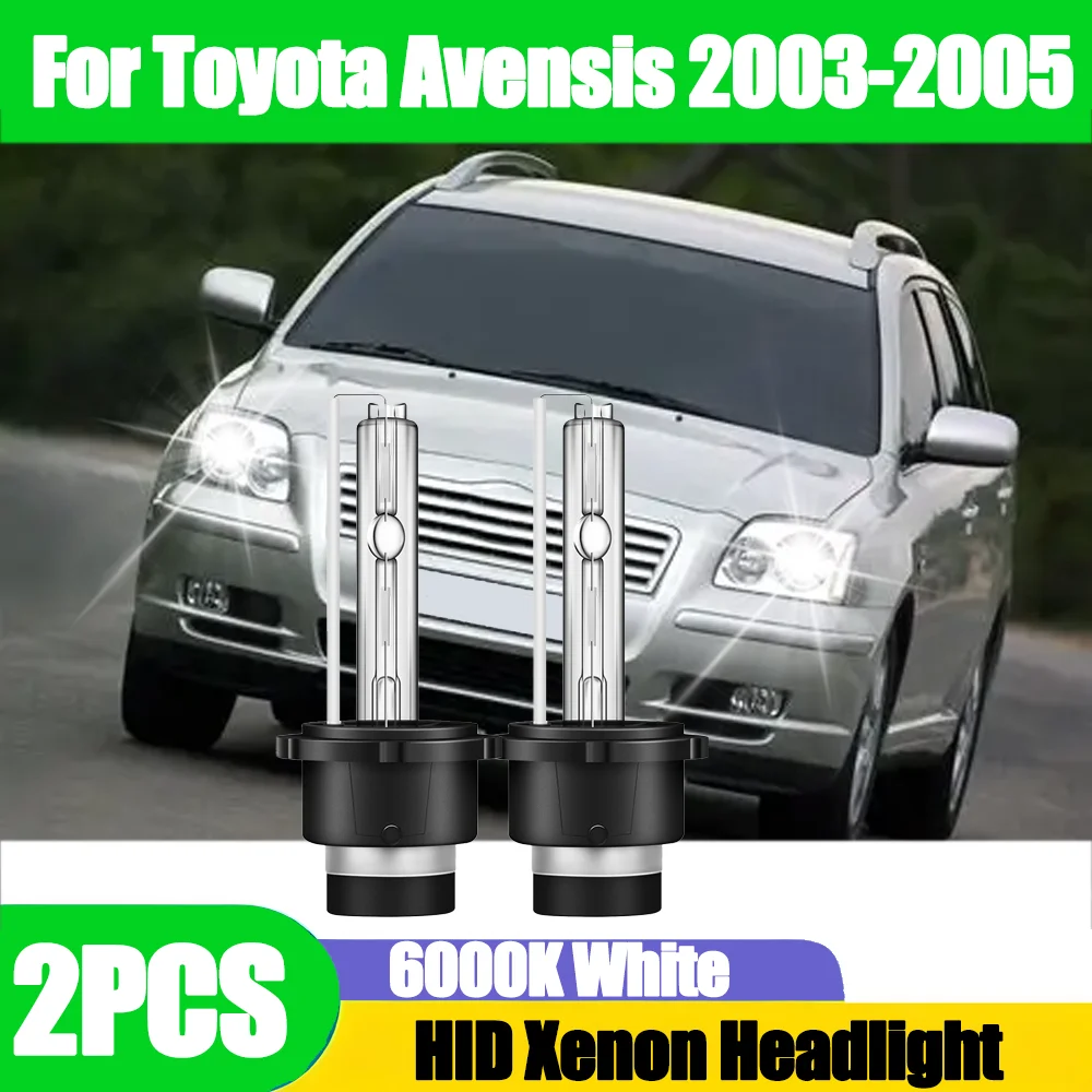 

2 шт., 20000 лм, ксеноновые лампы высокой мощности D2S, 6000K, супербелые, ксеноновые фары Plug and Play для Toyota Avensis 2003-2005 гг.